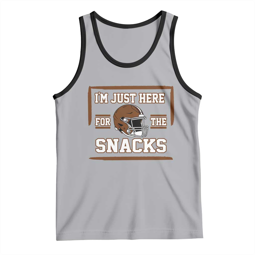 Im Just Here For The Snacks Tank Top Football Fan Gift TS12 Athletic Heather Black Print Your Wear