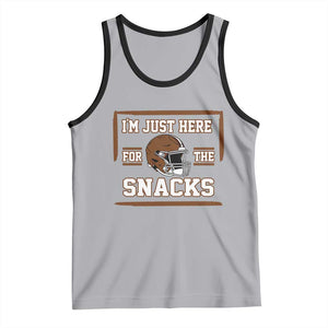 Im Just Here For The Snacks Tank Top Football Fan Gift TS12 Athletic Heather Black Print Your Wear
