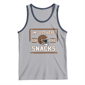 Im Just Here For The Snacks Tank Top Football Fan Gift TS12 Athletic Heather Navy Print Your Wear