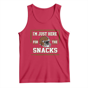 Im Just Here For The Snacks Tank Top Football Fan Gift TS12 Red Print Your Wear