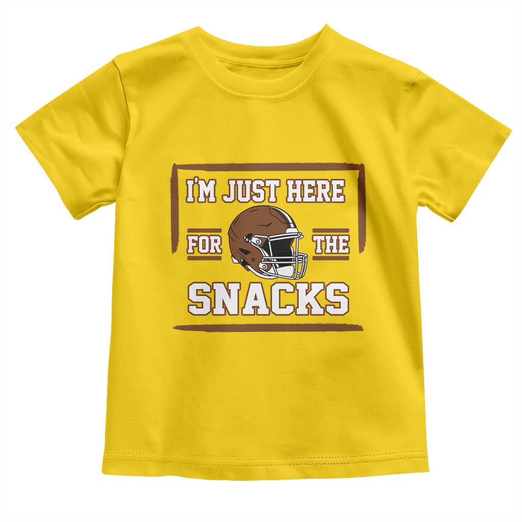 Im Just Here For The Snacks Toddler T Shirt Football Fan Gift TS12 Daisy Print Your Wear