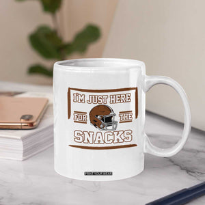 Im Just Here For The Snacks Coffee Mug Football Fan Gift TS12 Print Your Wear