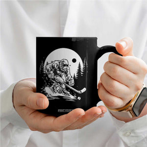 Bigfoot Playing Ice Hockey Coffee Mug Funny Cryptid Sports Gift TS12 Print Your Wear