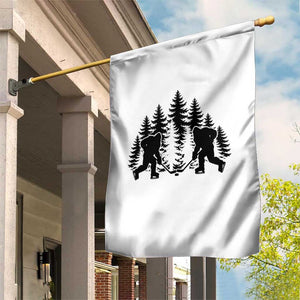Funny Bigfoot Playing Ice Hockey Garden Flag Cryptid Lover Gift TS12 Print Your Wear