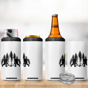 Funny Bigfoot Playing Ice Hockey 4 in 1 Can Cooler Tumbler Cryptid Lover Gift TS12 Print Your Wear