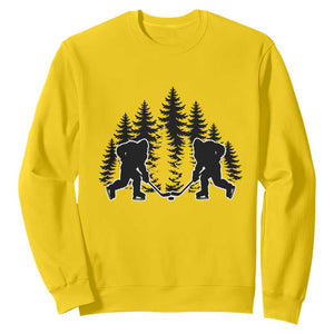 Funny Bigfoot Playing Ice Hockey Sweatshirt Cryptid Lover Gift TS12 Daisy Print Your Wear
