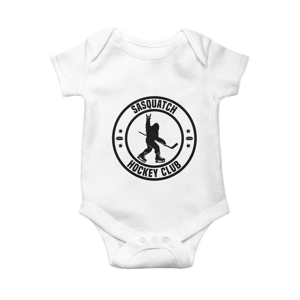 Legendary Sasquatch Hockey Club Baby Onesie Funny Ice Hockey Gift TS12 White Print Your Wear