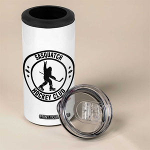 Legendary Sasquatch Hockey Club 4 in 1 Can Cooler Tumbler Funny Ice Hockey Gift TS12 Print Your Wear