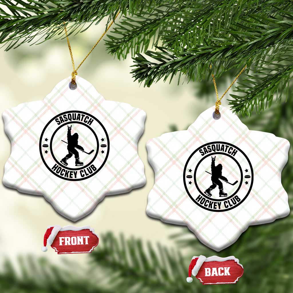 Legendary Sasquatch Hockey Club Ceramic Ornament Funny Ice Hockey Gift TS12 Print Your Wear