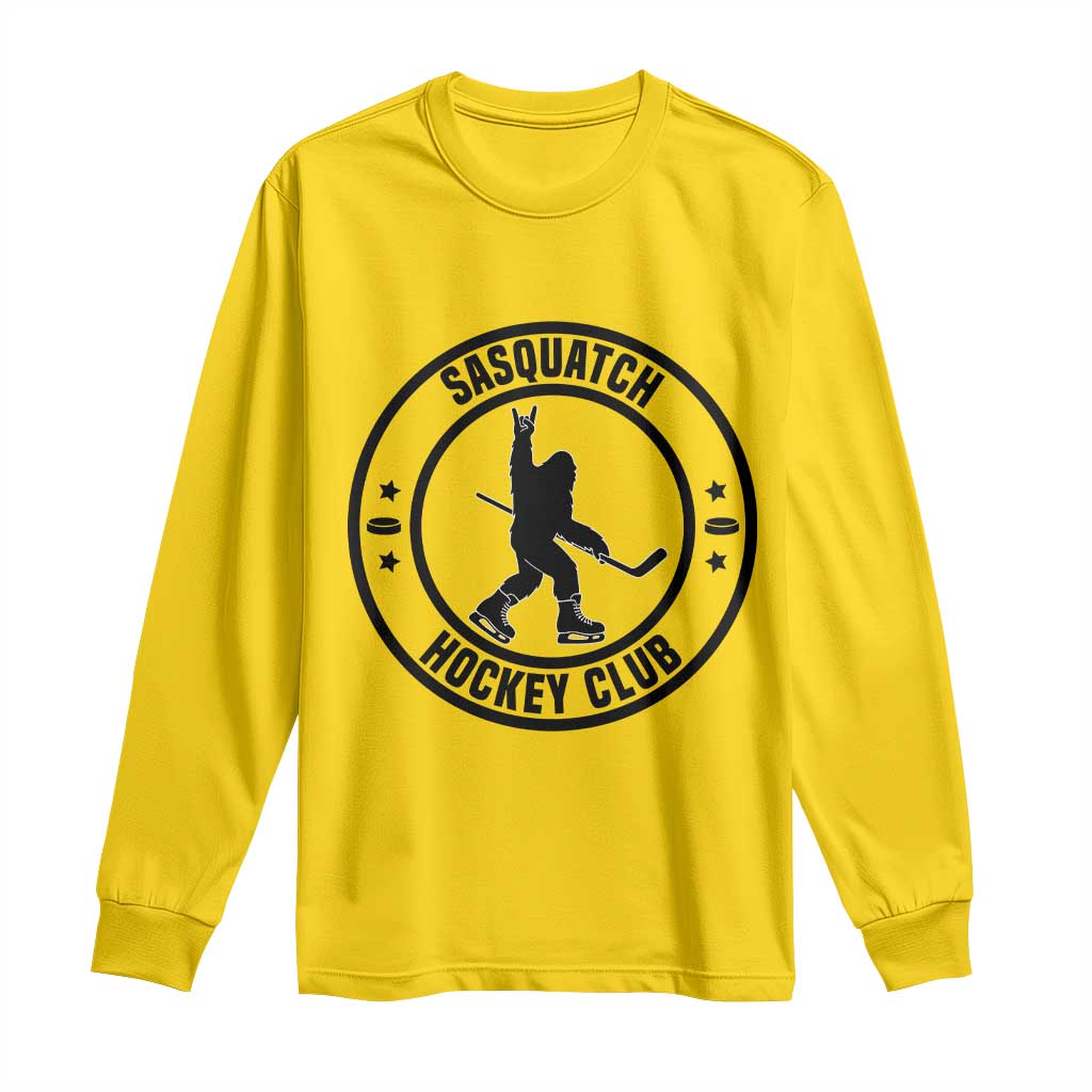 Legendary Sasquatch Hockey Club Long Sleeve Shirt Funny Ice Hockey Gift TS12 Daisy Print Your Wear