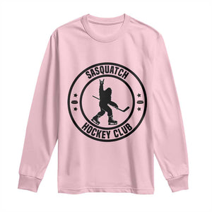 Legendary Sasquatch Hockey Club Long Sleeve Shirt Funny Ice Hockey Gift TS12 Light Pink Print Your Wear