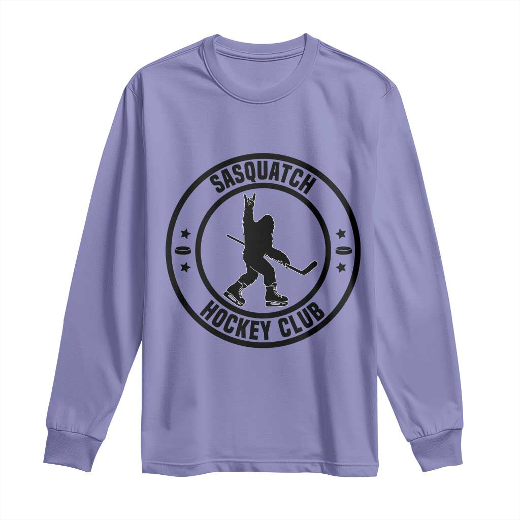 Legendary Sasquatch Hockey Club Long Sleeve Shirt Funny Ice Hockey Gift TS12 Violet Print Your Wear