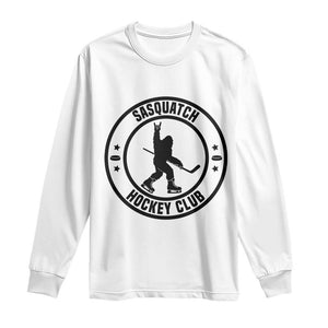 Legendary Sasquatch Hockey Club Long Sleeve Shirt Funny Ice Hockey Gift TS12 White Print Your Wear