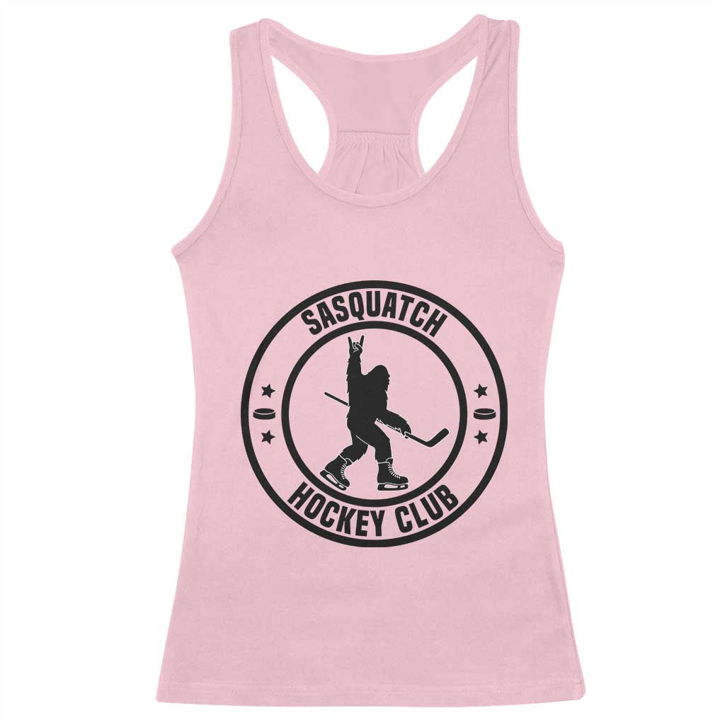Legendary Sasquatch Hockey Club Racerback Tank Top Funny Ice Hockey Gift TS12 Light Pink Print Your Wear