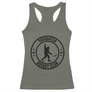 Legendary Sasquatch Hockey Club Racerback Tank Top Funny Ice Hockey Gift TS12 Military Green Print Your Wear