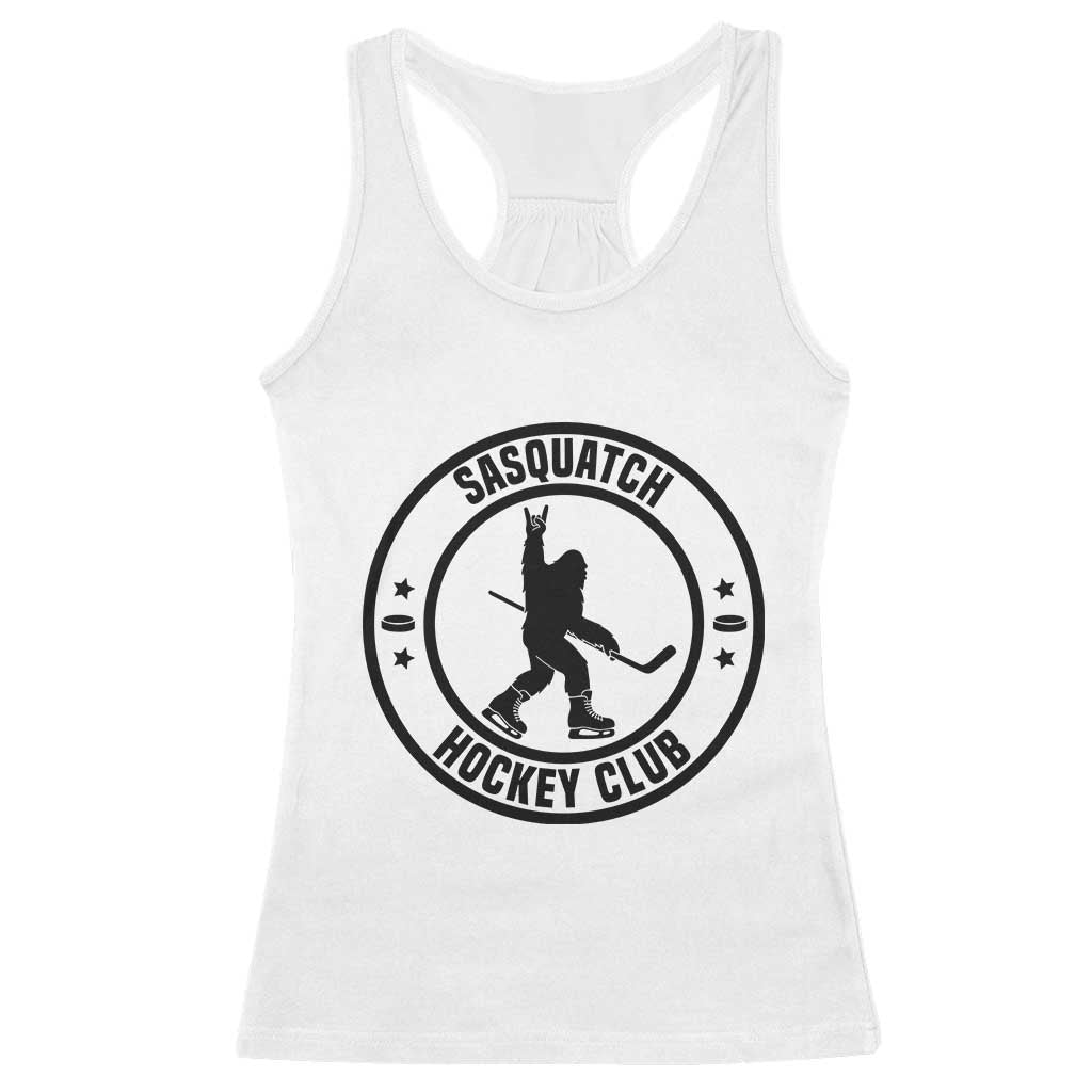 Legendary Sasquatch Hockey Club Racerback Tank Top Funny Ice Hockey Gift TS12 White Print Your Wear