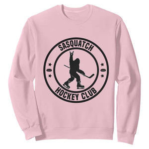 Legendary Sasquatch Hockey Club Sweatshirt Funny Ice Hockey Gift TS12 Light Pink Print Your Wear