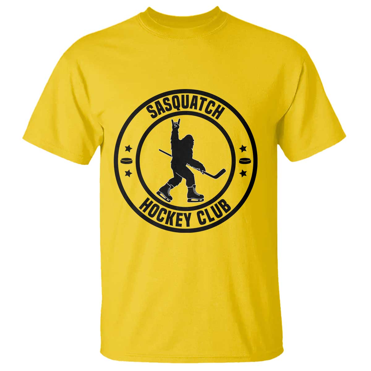 Legendary Sasquatch Hockey Club T Shirt Funny Ice Hockey Gift TS12 Daisy Print Your Wear