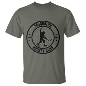 Legendary Sasquatch Hockey Club T Shirt Funny Ice Hockey Gift TS12 Military Green Print Your Wear