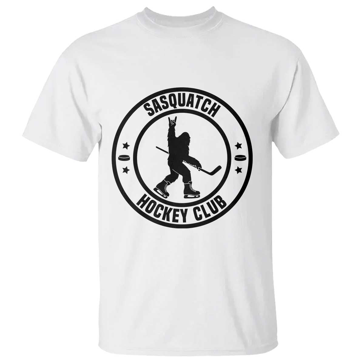 Legendary Sasquatch Hockey Club T Shirt Funny Ice Hockey Gift TS12 White Print Your Wear