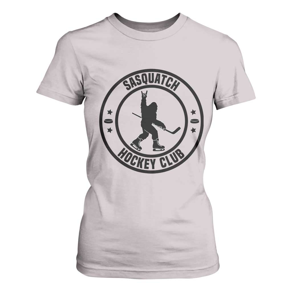 Legendary Sasquatch Hockey Club T Shirt For Women Funny Ice Hockey Gift TS12 Ice Gray Print Your Wear