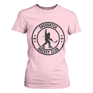 Legendary Sasquatch Hockey Club T Shirt For Women Funny Ice Hockey Gift TS12 Light Pink Print Your Wear