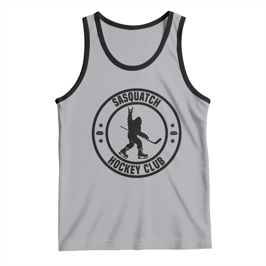 Legendary Sasquatch Hockey Club Tank Top Funny Ice Hockey Gift TS12 Athletic Heather Black Print Your Wear