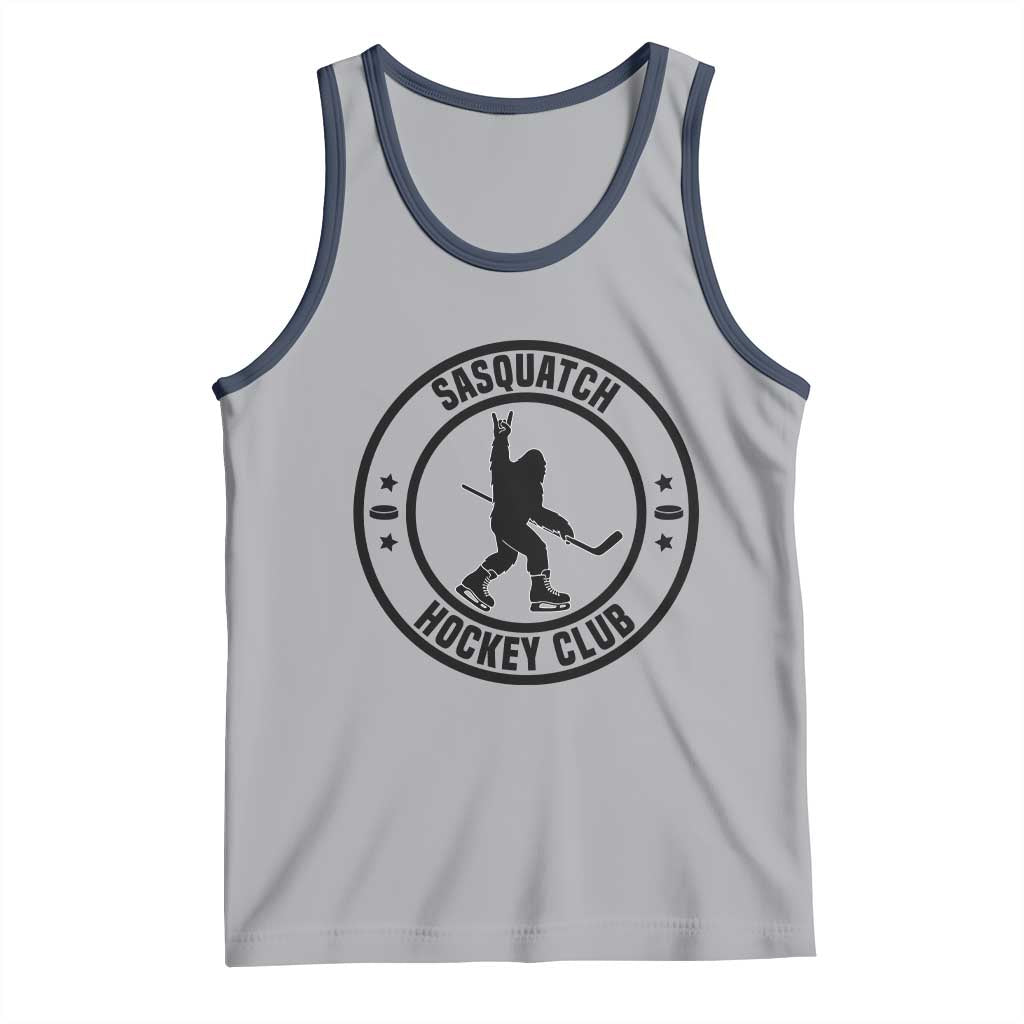 Legendary Sasquatch Hockey Club Tank Top Funny Ice Hockey Gift TS12 Athletic Heather Navy Print Your Wear