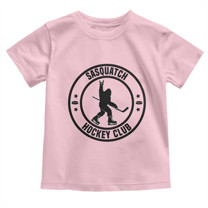 Legendary Sasquatch Hockey Club Toddler T Shirt Funny Ice Hockey Gift TS12 Light Pink Print Your Wear