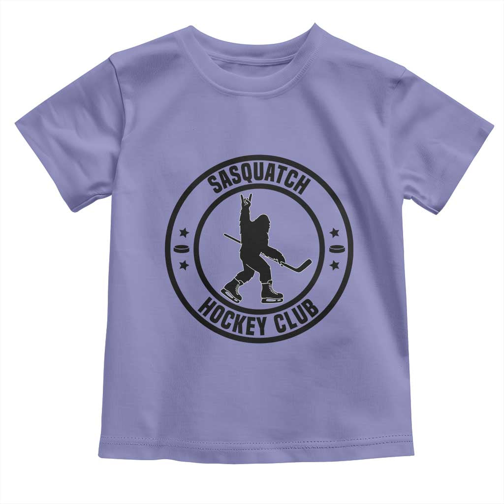 Legendary Sasquatch Hockey Club Toddler T Shirt Funny Ice Hockey Gift TS12 Violet Print Your Wear