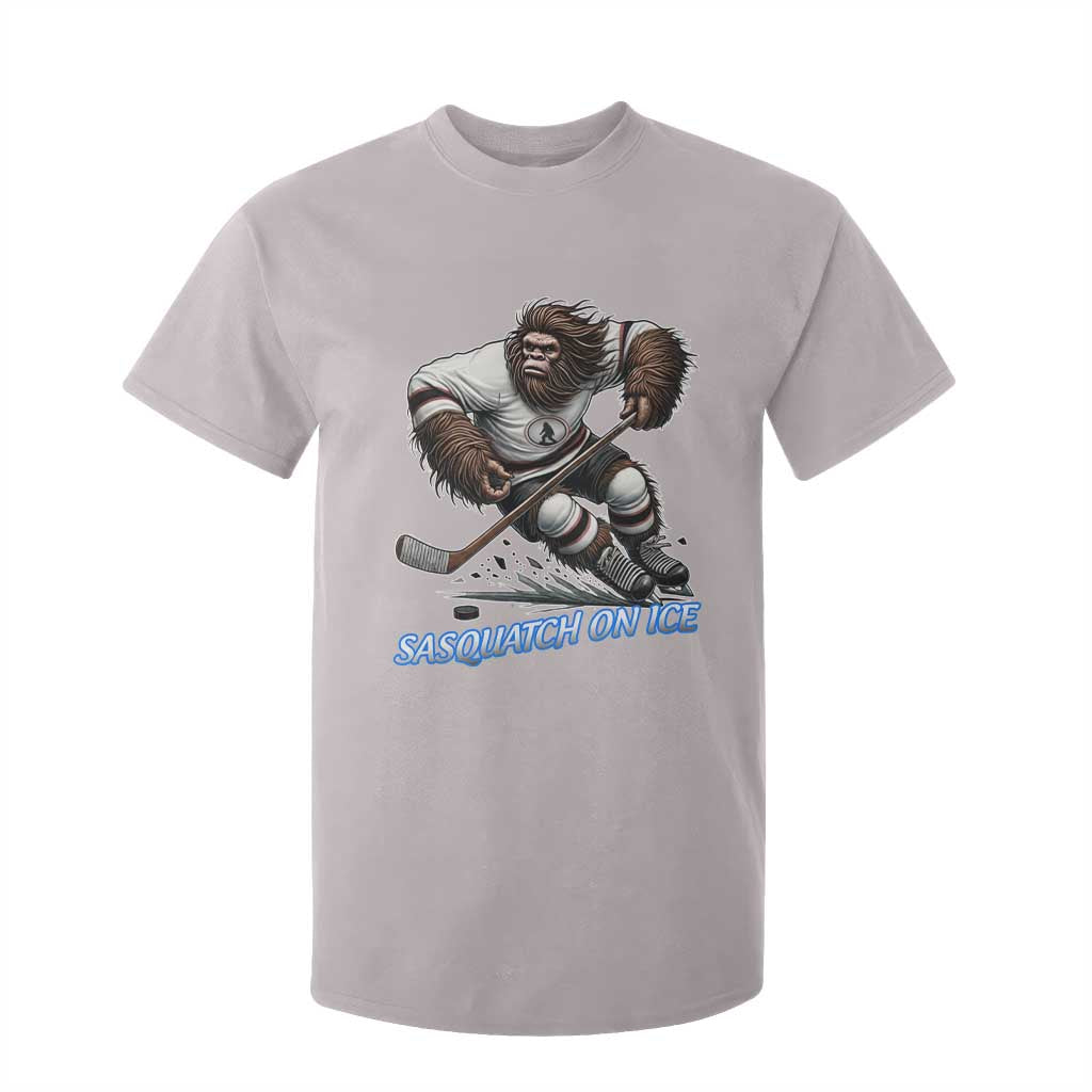 Sasquatch On Ice T Shirt For Kid Funny Bigfoot Hockey Player Gift TS12 Ice Gray Print Your Wear