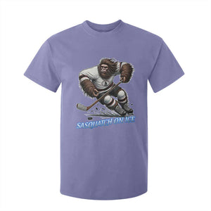 Sasquatch On Ice T Shirt For Kid Funny Bigfoot Hockey Player Gift TS12 Violet Print Your Wear