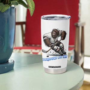 Sasquatch On Ice Tumbler Cup Funny Bigfoot Hockey Player Gift TS12 Print Your Wear