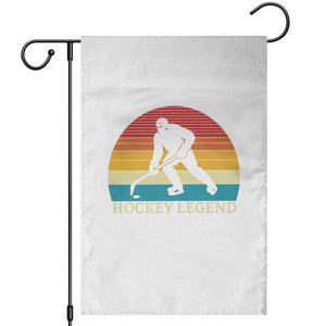 Bigfoot Hockey Legend Garden Flag Retro Sasquatch Cryptid Player Gift TS12 White Print Your Wear