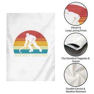 Bigfoot Hockey Legend Garden Flag Retro Sasquatch Cryptid Player Gift TS12 Print Your Wear