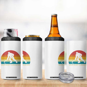 Bigfoot Hockey Legend 4 in 1 Can Cooler Tumbler Retro Sasquatch Cryptid Player Gift TS12 Print Your Wear