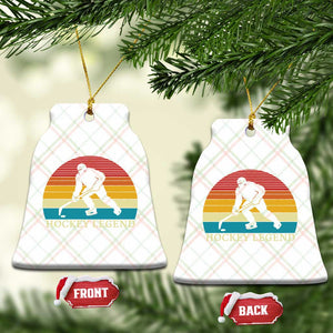 Bigfoot Hockey Legend Ceramic Ornament Retro Sasquatch Cryptid Player Gift TS12 Print Your Wear