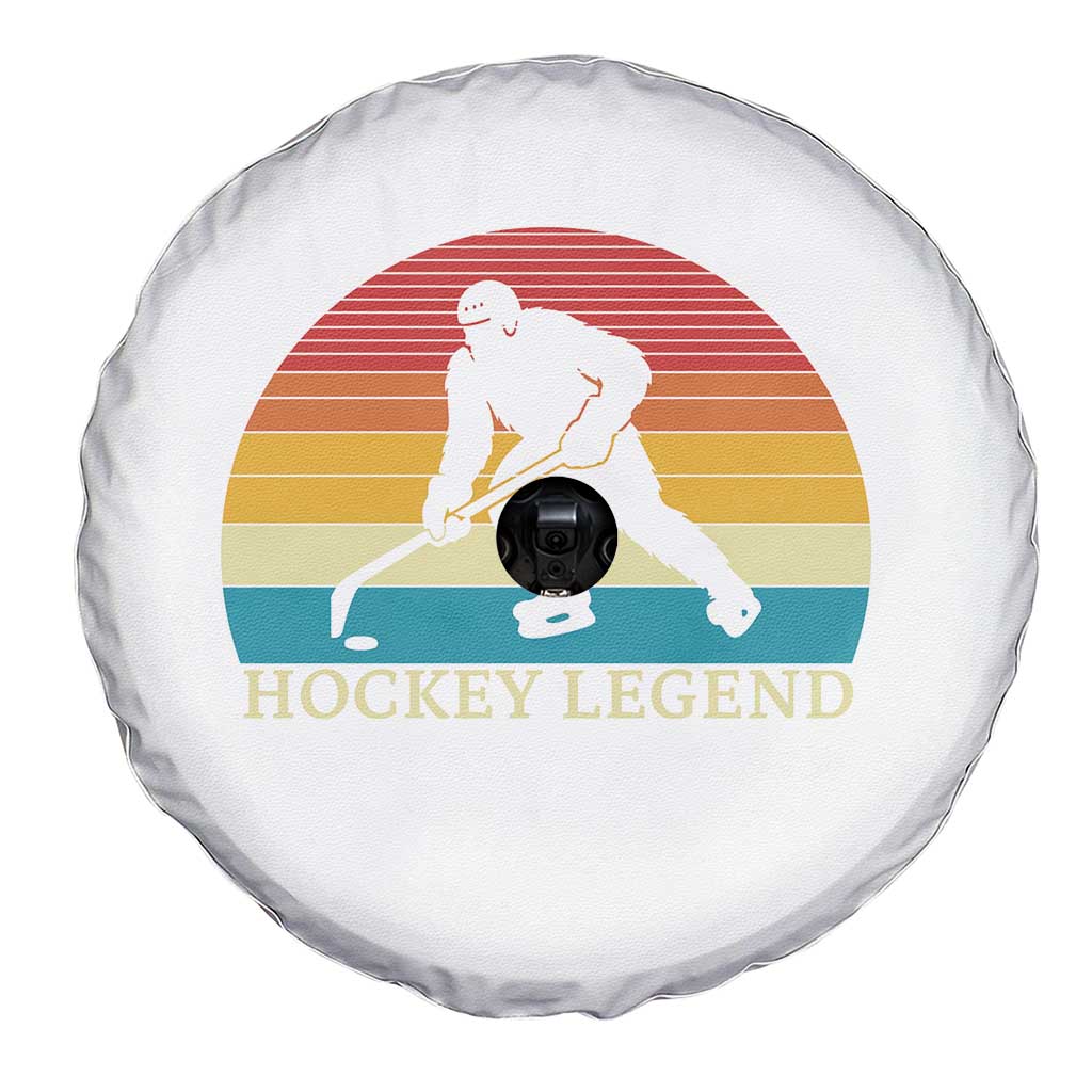 Bigfoot Hockey Legend Spare Tire Cover Retro Sasquatch Cryptid Player Gift TS12 Print Your Wear