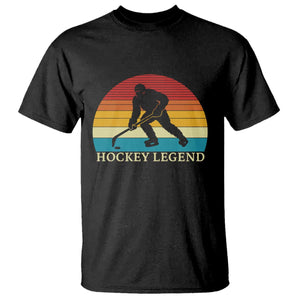 Bigfoot Hockey Legend T Shirt Retro Sasquatch Cryptid Player Gift TS12 Black Print Your Wear