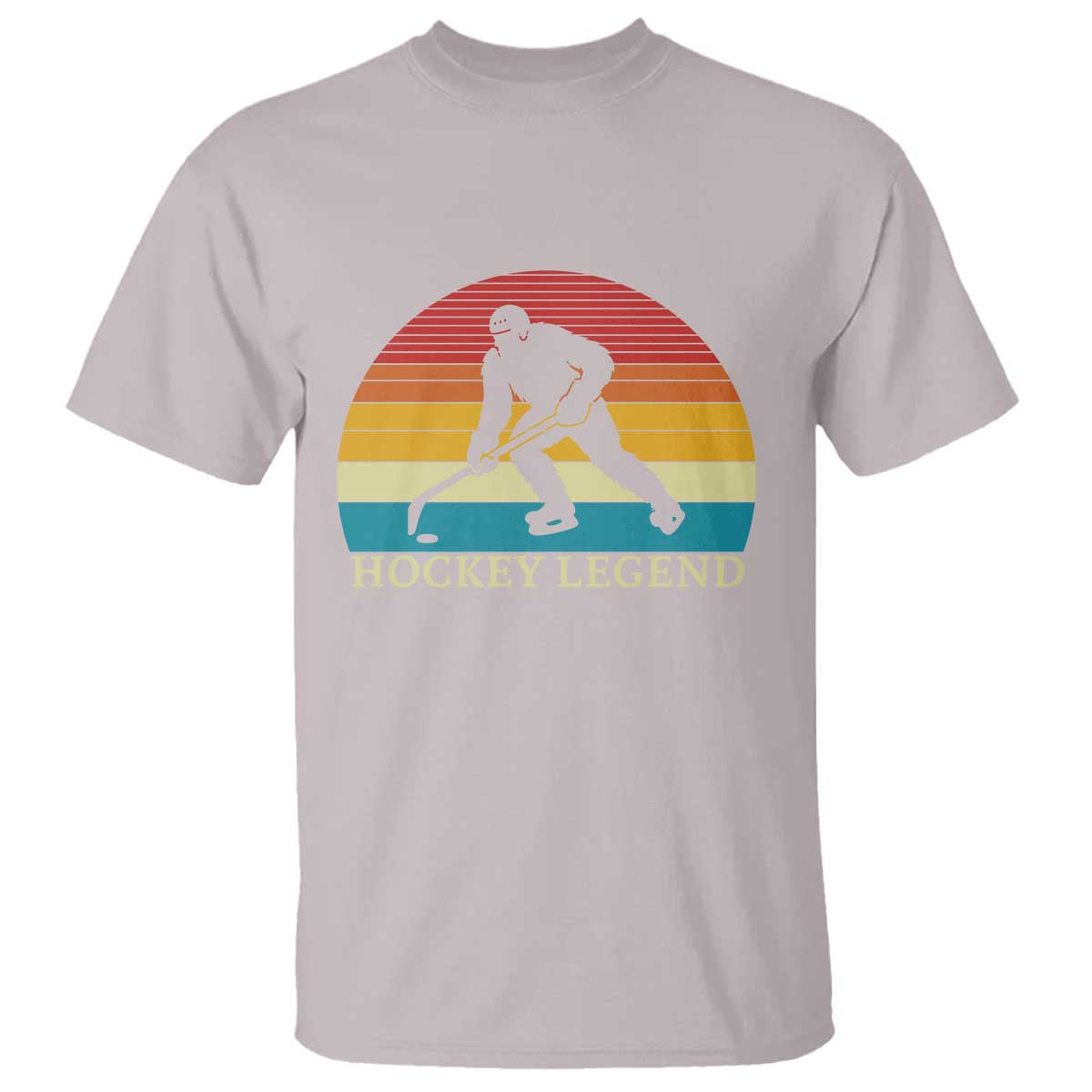 Bigfoot Hockey Legend T Shirt Retro Sasquatch Cryptid Player Gift TS12 Ice Gray Print Your Wear