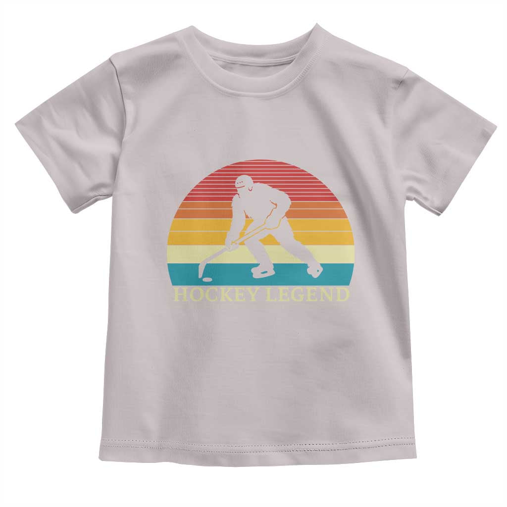 Bigfoot Hockey Legend Toddler T Shirt Retro Sasquatch Cryptid Player Gift TS12 Ice Gray Print Your Wear