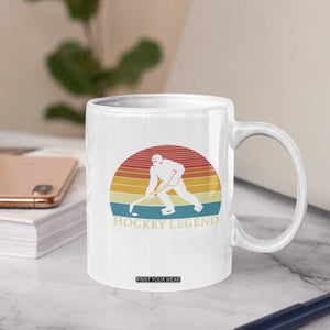 Bigfoot Hockey Legend Coffee Mug Retro Sasquatch Cryptid Player Gift TS12 Print Your Wear