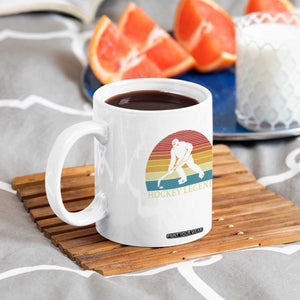 Bigfoot Hockey Legend Coffee Mug Retro Sasquatch Cryptid Player Gift TS12 Print Your Wear