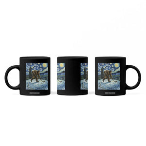 Cryptid Hockey Bigfoot Starry Night Inspired Funny Gift Coffee Mug TS12 Print Your Wear