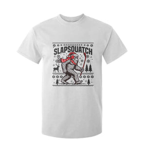 Slapsquatch Hockey Player T Shirt For Kid Funny Bigfoot Ugly Christmas Gift TS12 White Print Your Wear