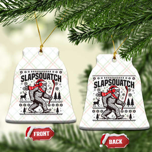 Slapsquatch Hockey Player Ceramic Ornament Funny Bigfoot Ugly Christmas Gift TS12 Print Your Wear