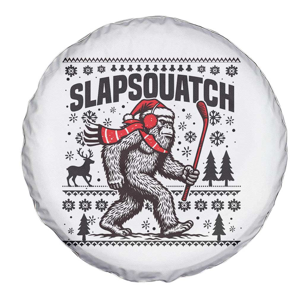Slapsquatch Hockey Player Spare Tire Cover Funny Bigfoot Ugly Christmas Gift TS12 Print Your Wear