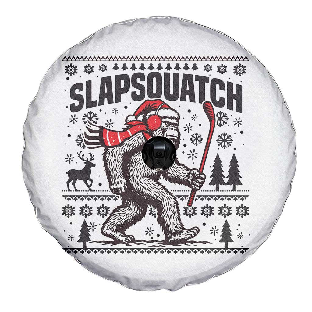 Slapsquatch Hockey Player Spare Tire Cover Funny Bigfoot Ugly Christmas Gift TS12 Print Your Wear