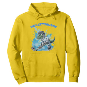 Hockeysaurus Hoodie Funny Dinosaur Playing Ice Hockey Gift TS12 Daisy Print Your Wear