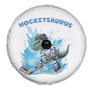 Hockeysaurus Spare Tire Cover Funny Dinosaur Playing Ice Hockey Gift TS12 Print Your Wear